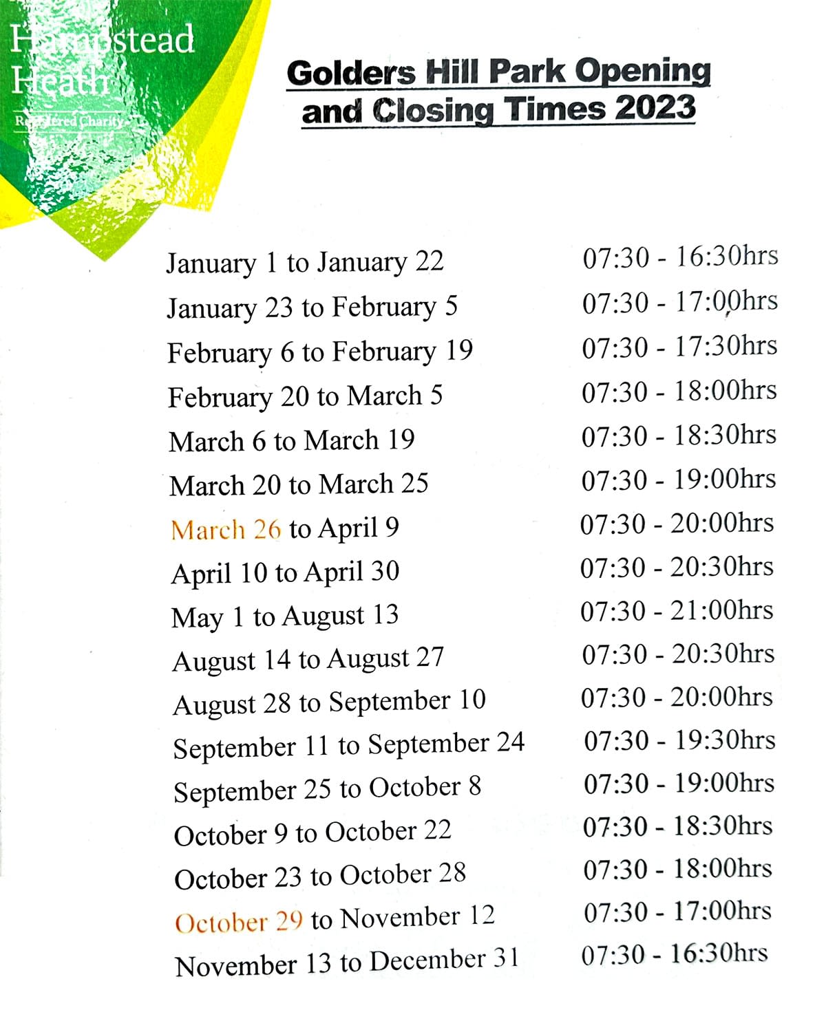Love Golders Golders Hill Park Map & Visitor Guide